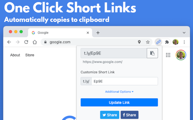 T.LY Link Shortener Extension preview